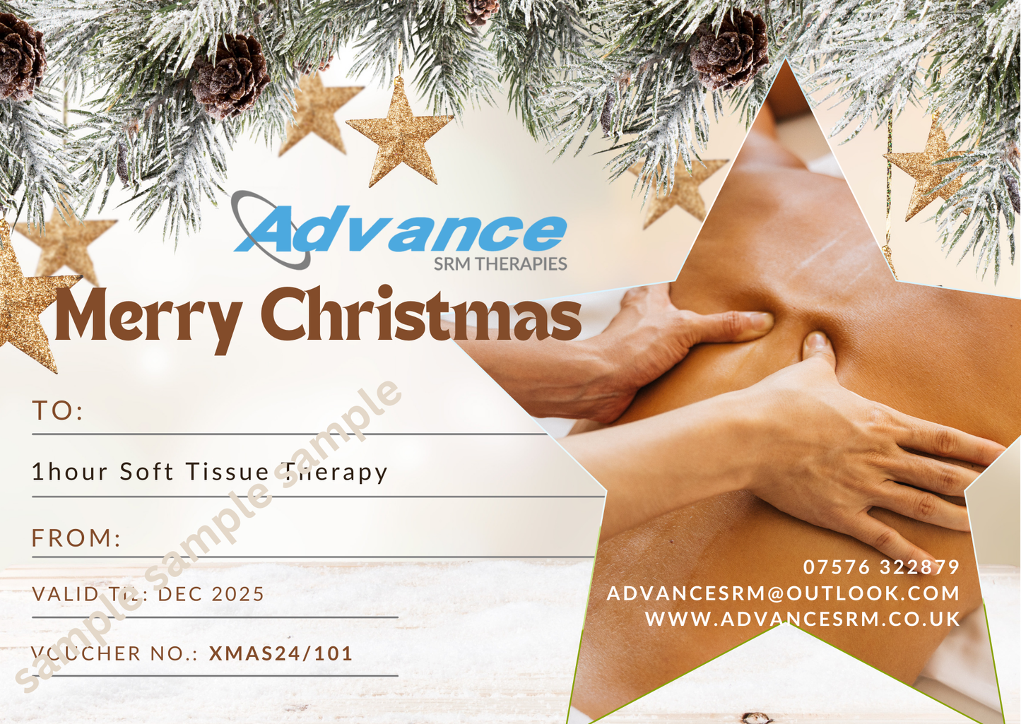 Advance SRM Therapies Christmas Gift Card - Treatment